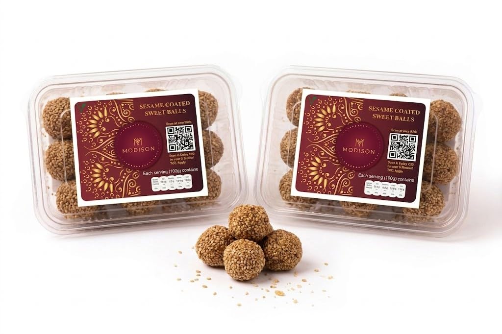 MODISON Til Laddu Indian Sweets Sesame Sweet Balls 180g