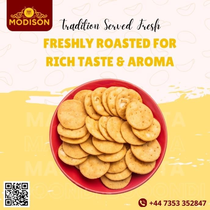 MODISON Masala Patta Potato Wafers Indian Snacks Crispy 180g
