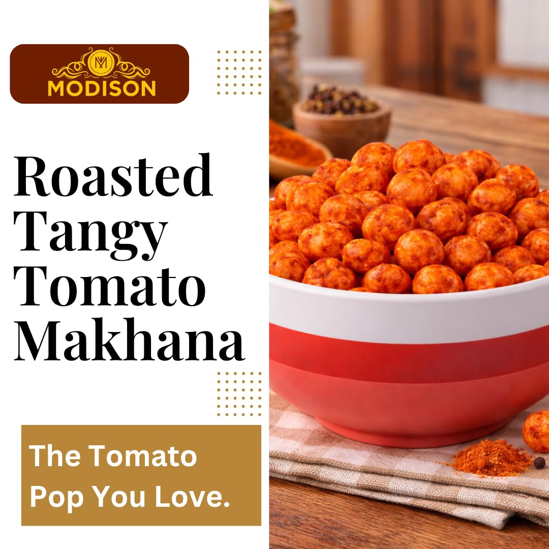 MODISON Roasted Makhana Healthy Snacks Peri Peri 80g