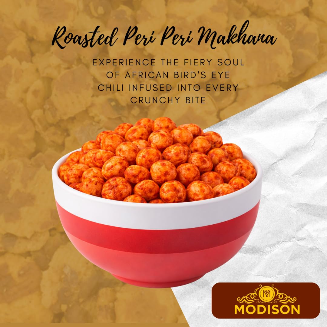 MODISON Roasted Makhana Healthy Snacks Peri Peri 80g