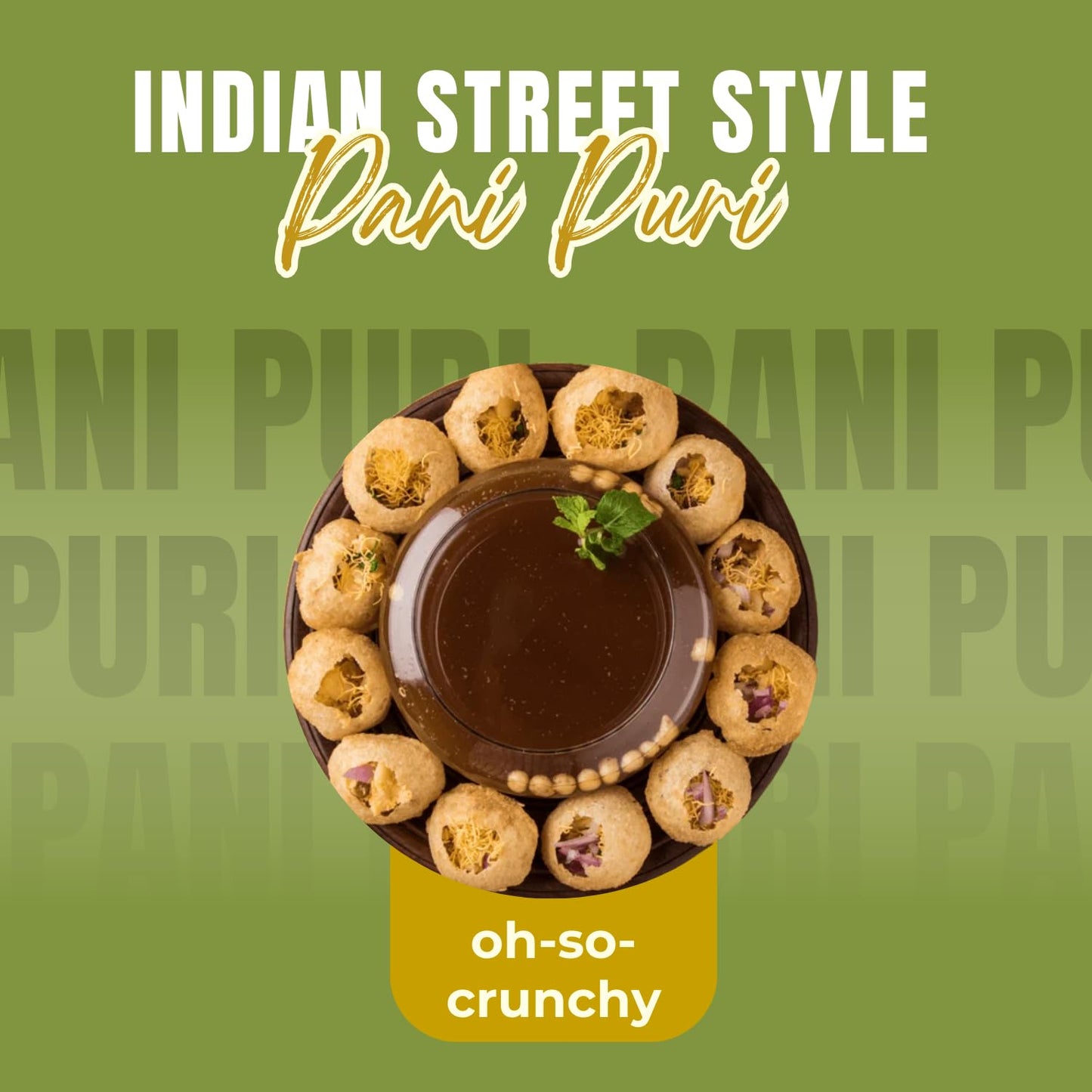 MODISON Pani Puri Indian Snacks Crispy Golgappa Shells 40pc
