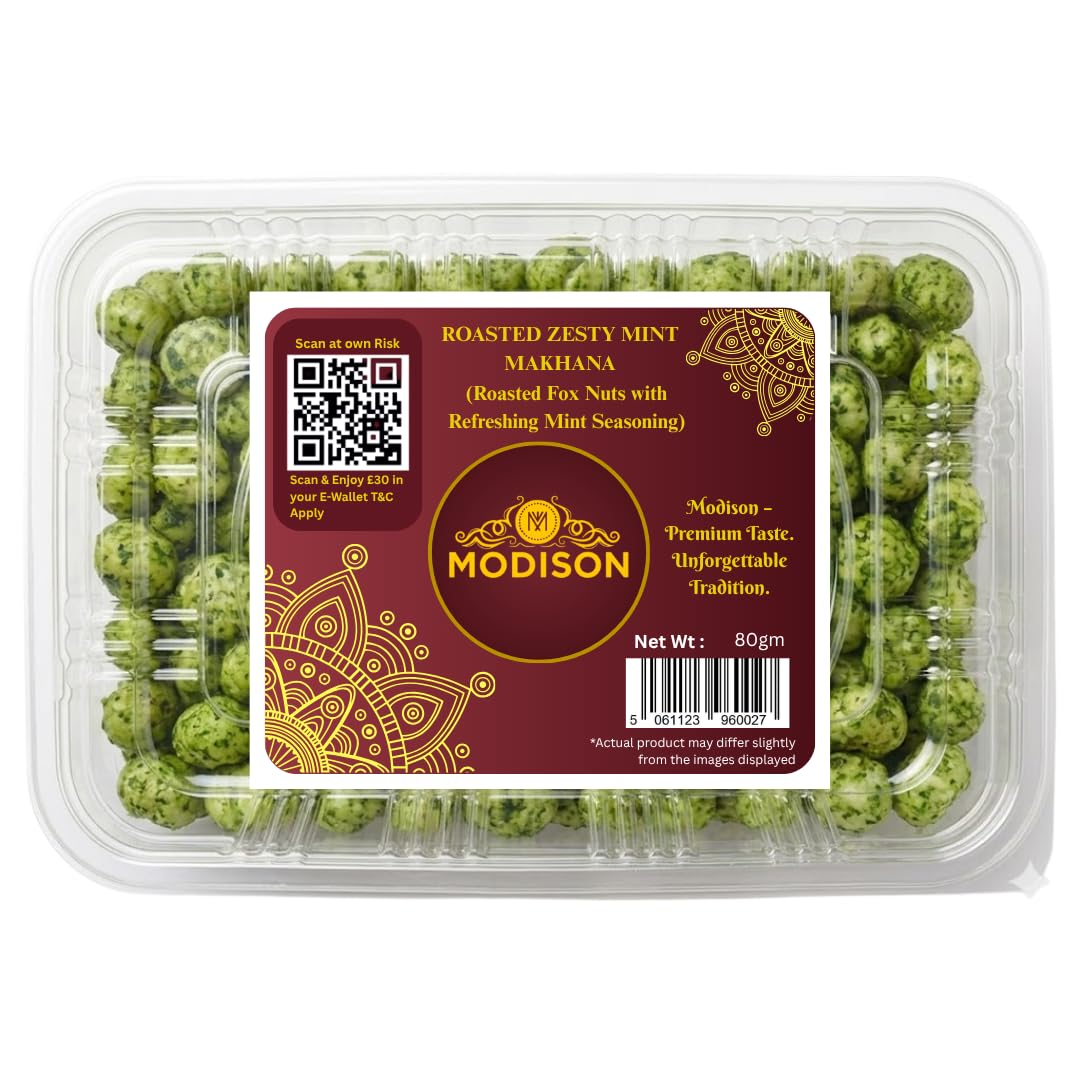 MODISON Roasted Makhana Healthy Snacks Peri Peri 80g
