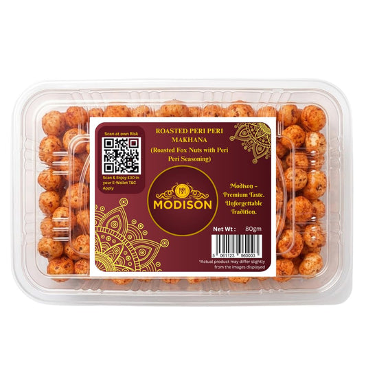 MODISON Roasted Makhana Healthy Snacks Peri Peri 80g