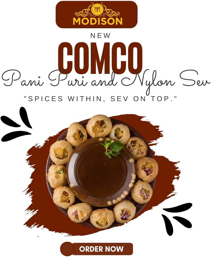 MODISON Pani Puri Nylon Sev Bundle Indian Street Food 540g Kit