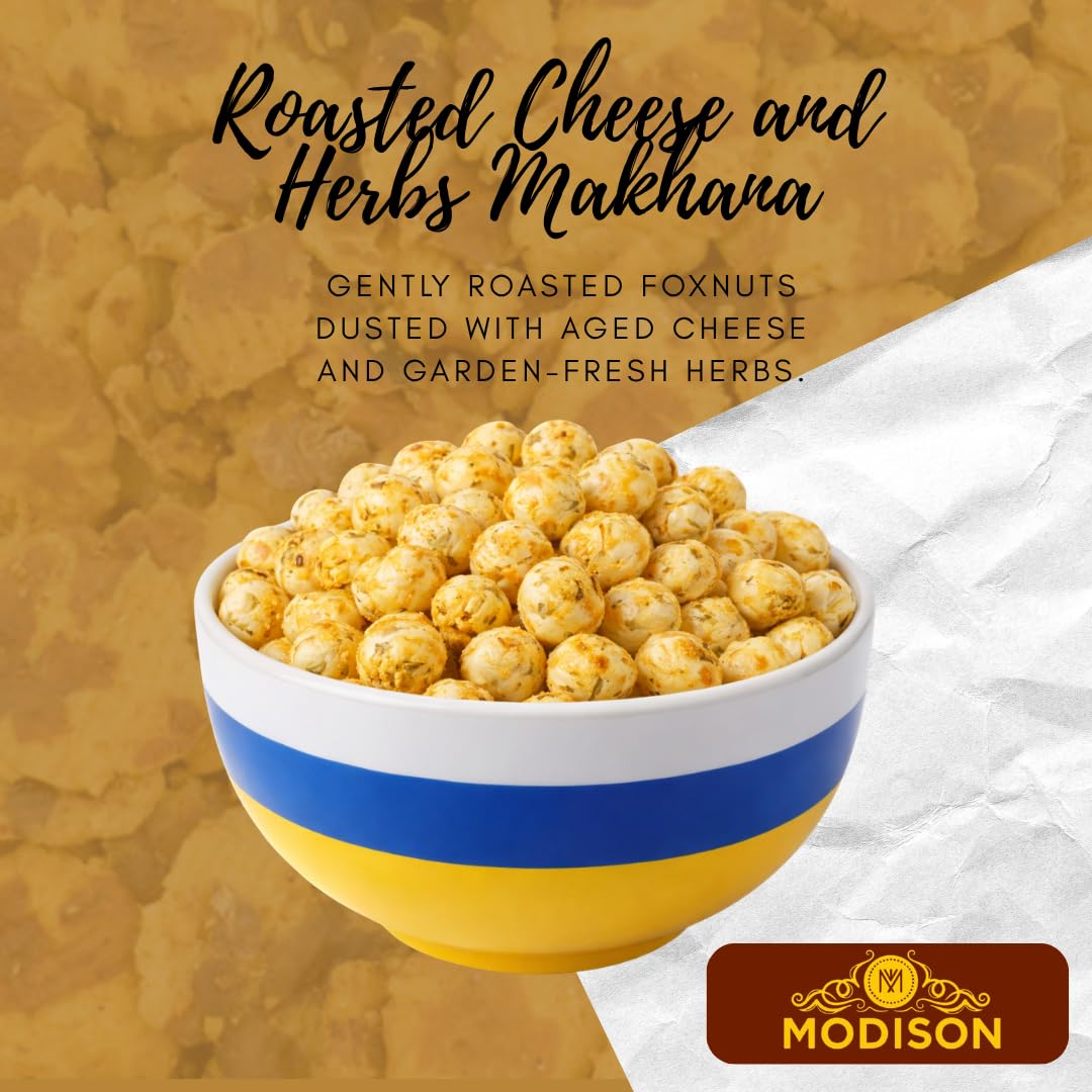 MODISON Roasted Makhana Healthy Snacks Peri Peri 80g