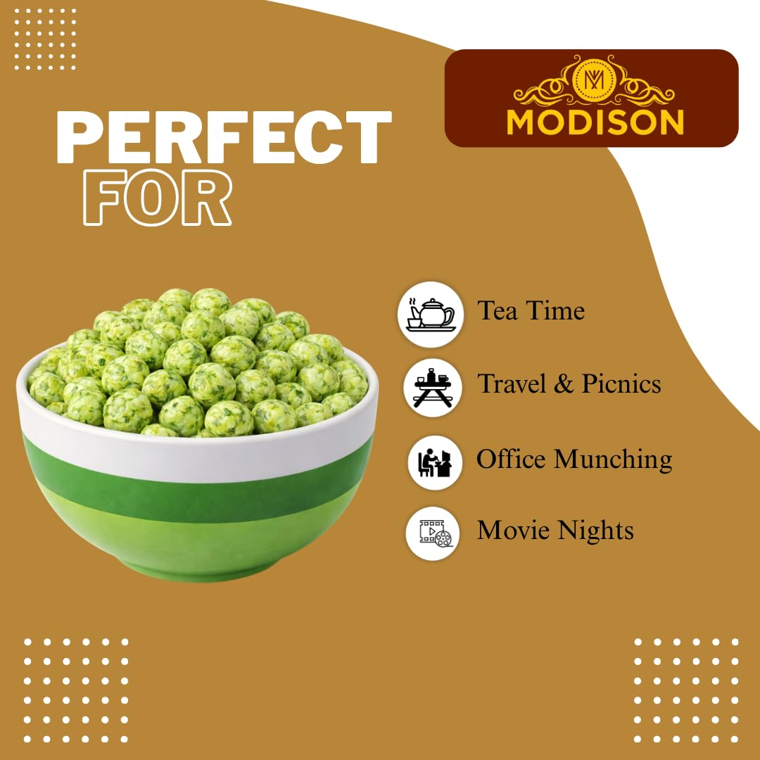 MODISON Roasted Makhana Healthy Snacks Himalayan Pink Salt Pepper 80g