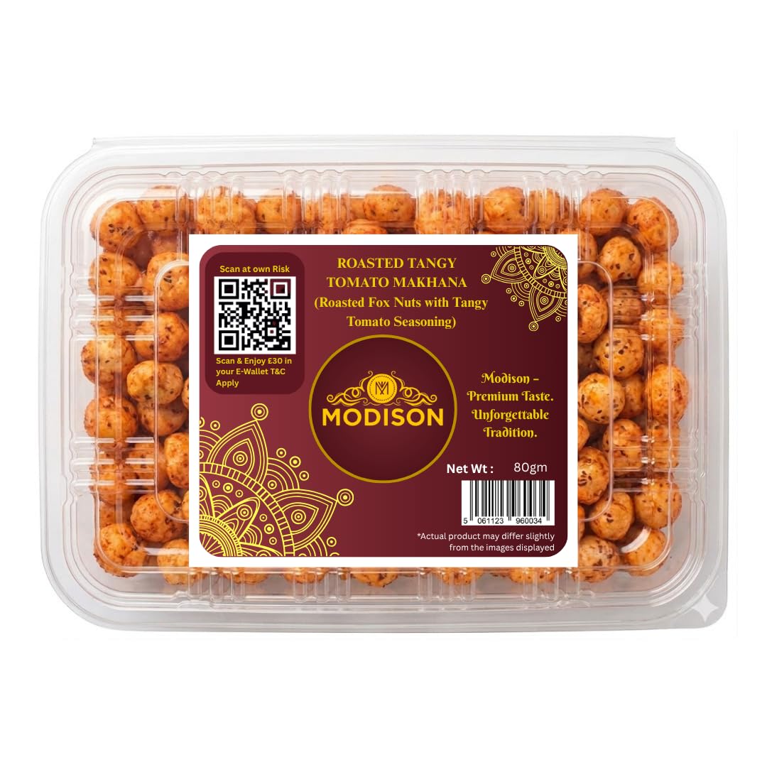 MODISON Roasted Makhana Healthy Snacks Peri Peri 80g
