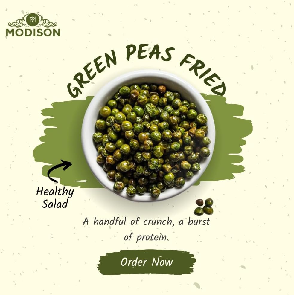 MODISON Spicy Fried Green Peas Healthy Snacks Crispy 180g