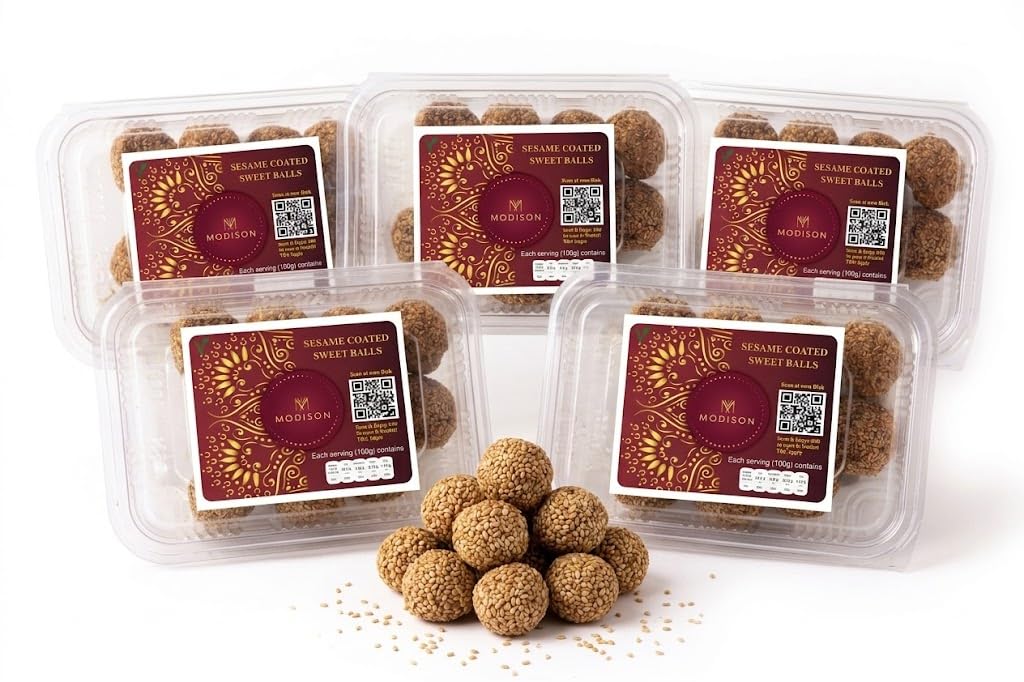 MODISON Til Laddu Indian Sweets Sesame Sweet Balls 180g