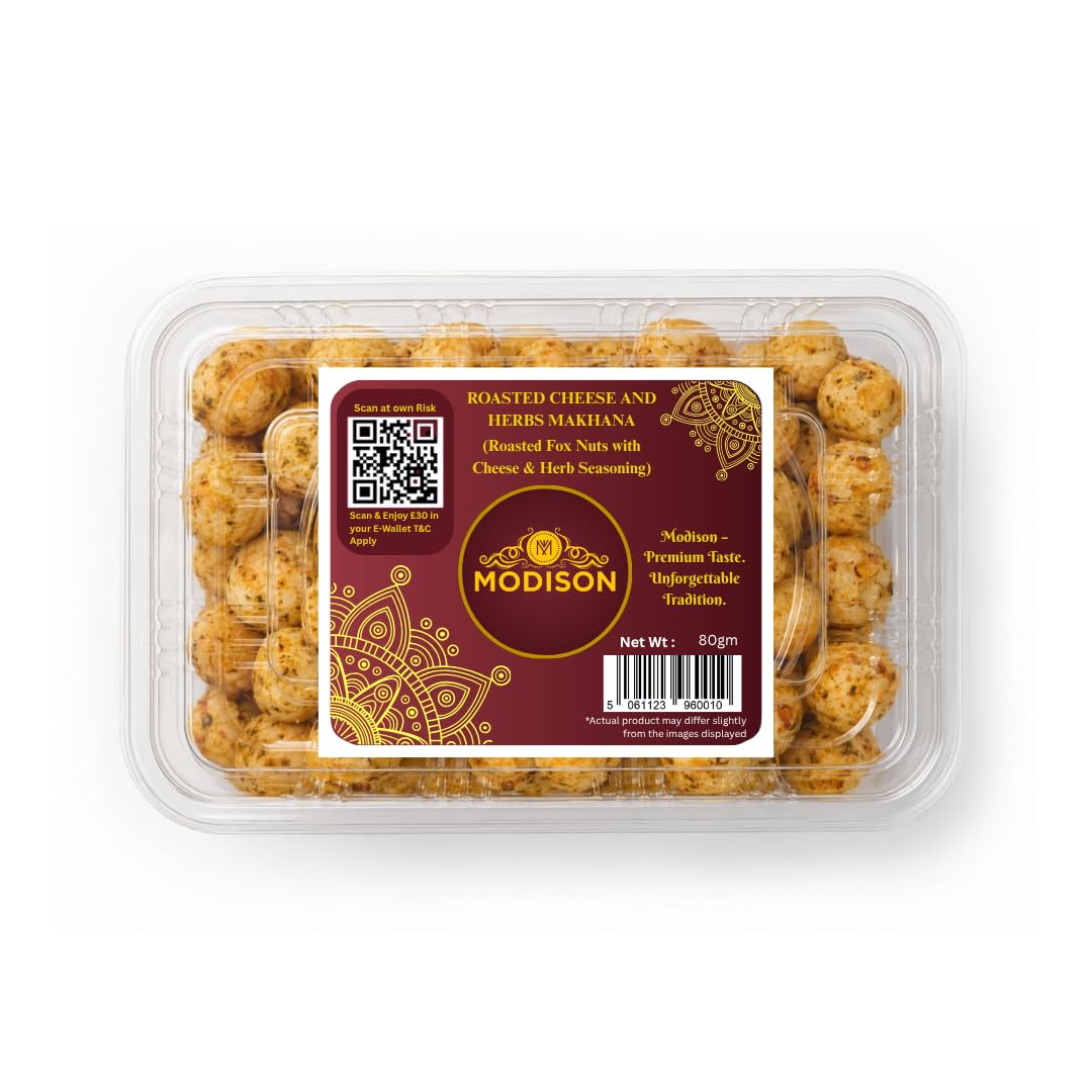 MODISON Roasted Makhana Healthy Snacks Peri Peri 80g