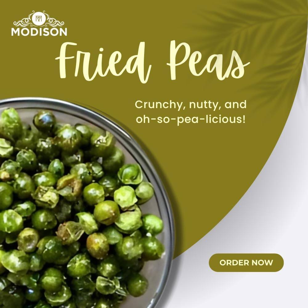 MODISON Spicy Fried Green Peas Healthy Snacks Crispy 180g