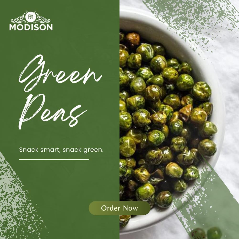 MODISON Spicy Fried Green Peas Healthy Snacks Crispy 180g