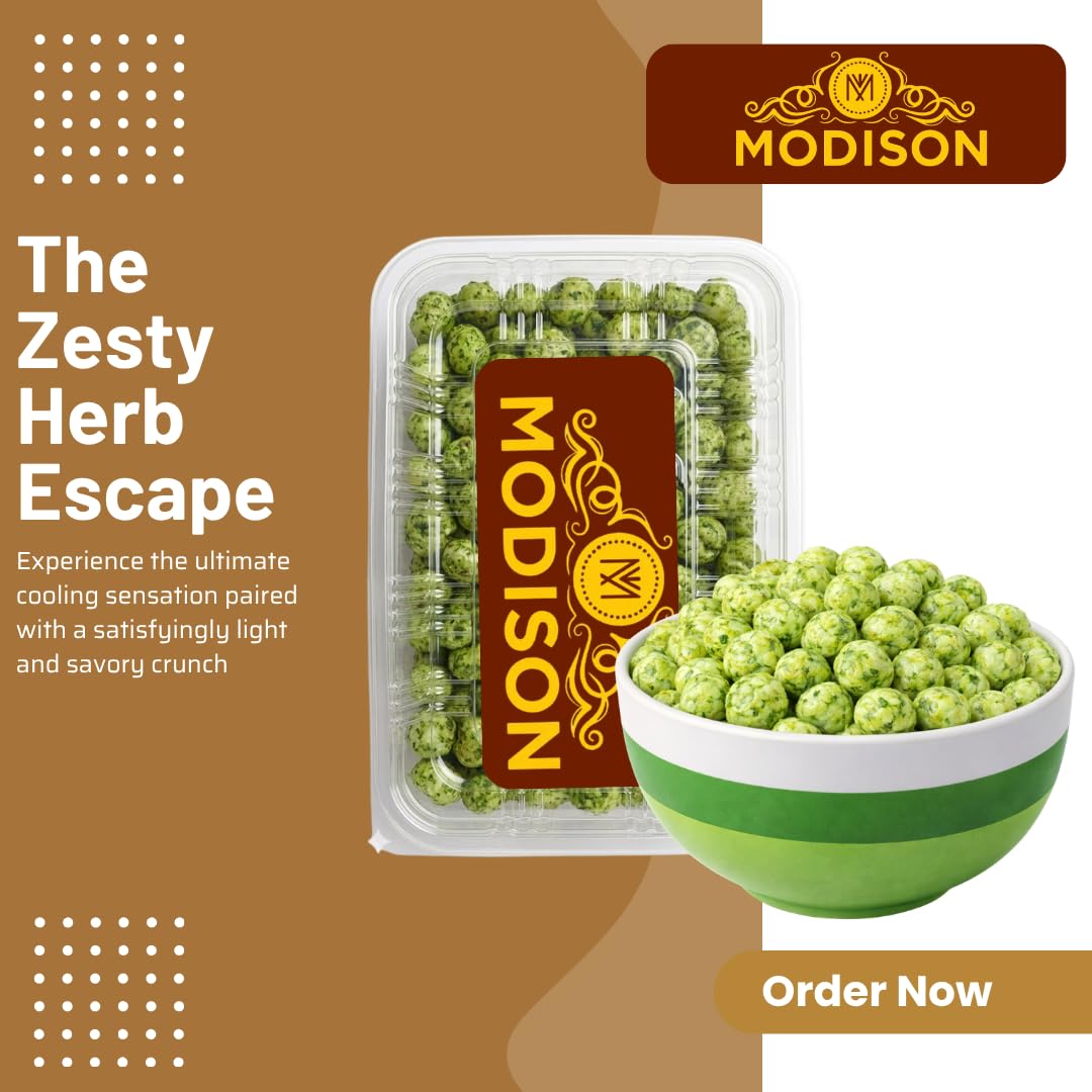 MODISON Roasted Makhana Healthy Snacks Himalayan Pink Salt Pepper 80g