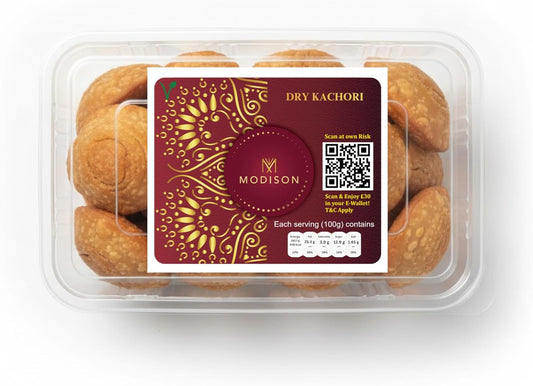 MODISON Dry Kachori Indian Snacks Crispy Spicy 180g