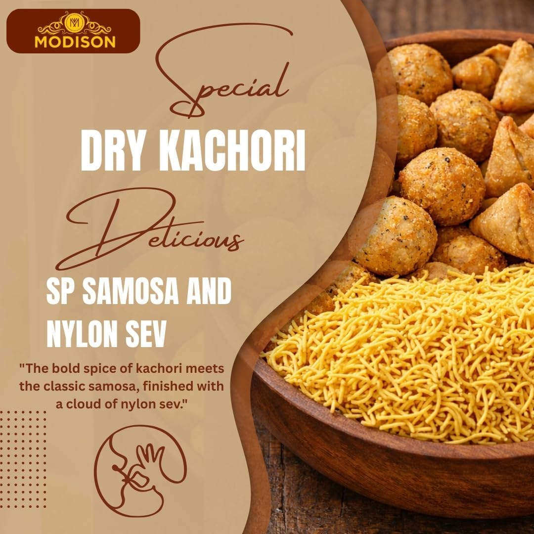 MODISON Namkeen Combo Indian Snacks 540g Party Mix 3 Pack