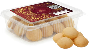Modison Fresh Gourmet Pani Puri Snacks, nourriture indienne prête à manger, contenants transparents 40 pièces chacun