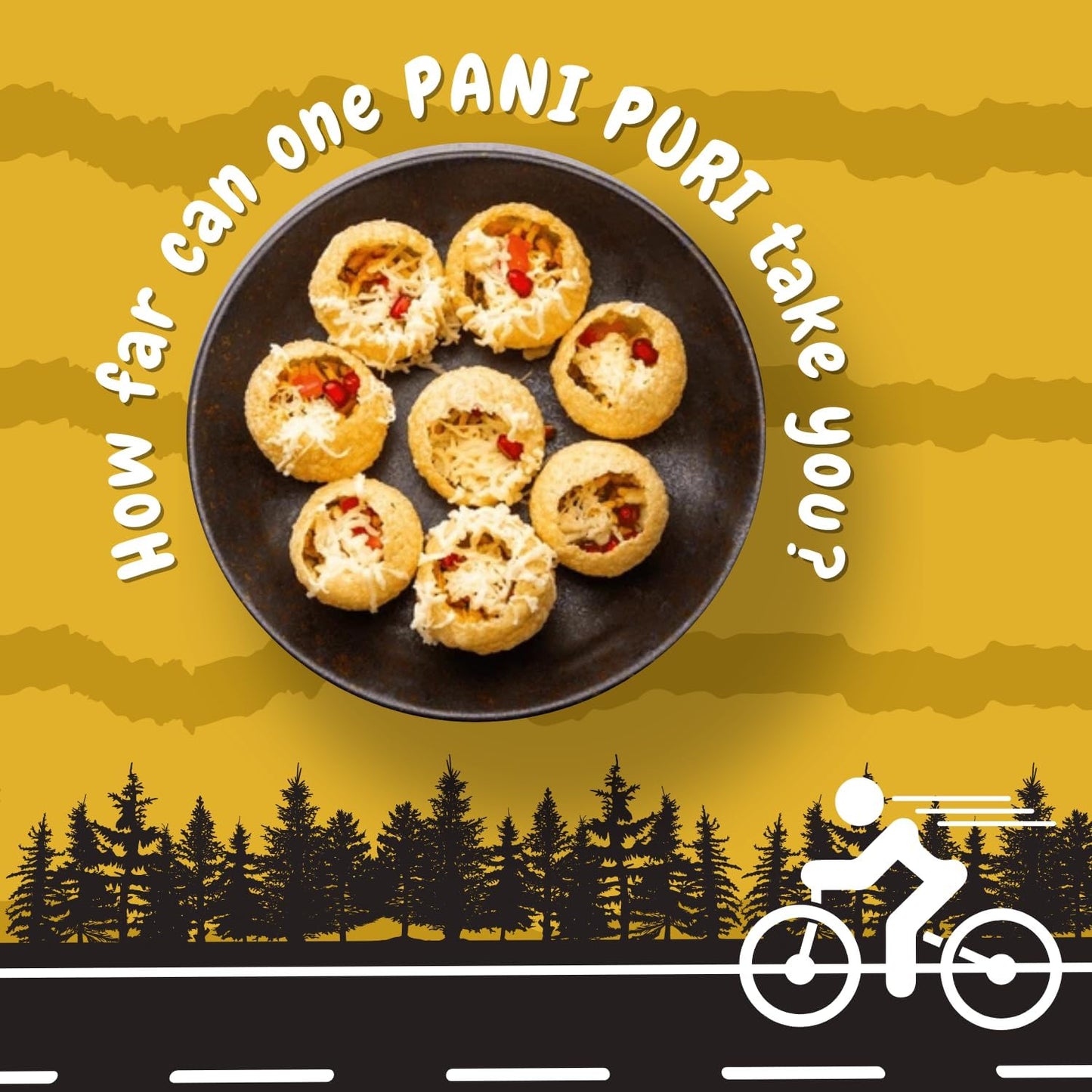 Modison Fresh Gourmet Pani Puri Snacks, nourriture indienne prête à manger, contenants transparents 40 pièces chacun