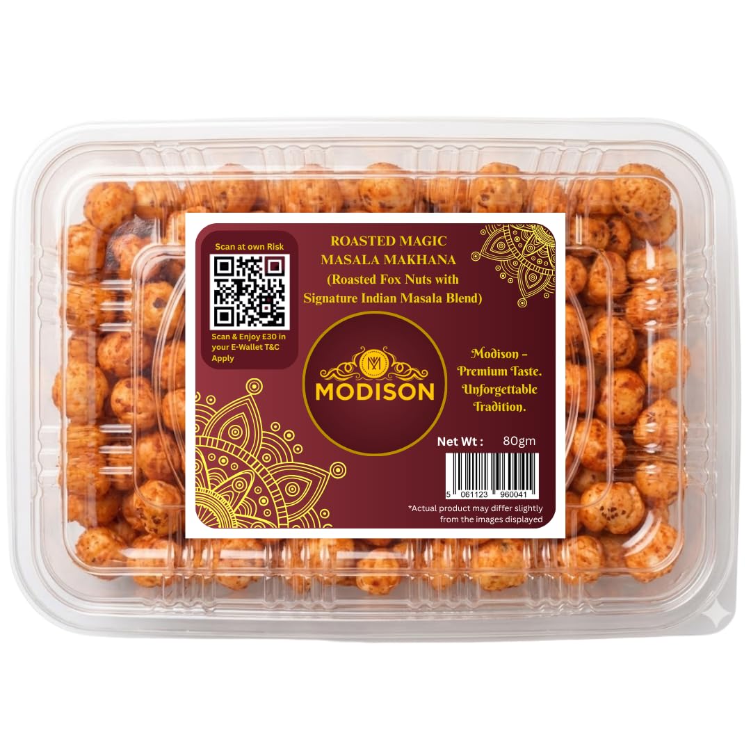 MODISON Roasted Makhana Healthy Snacks Peri Peri 80g