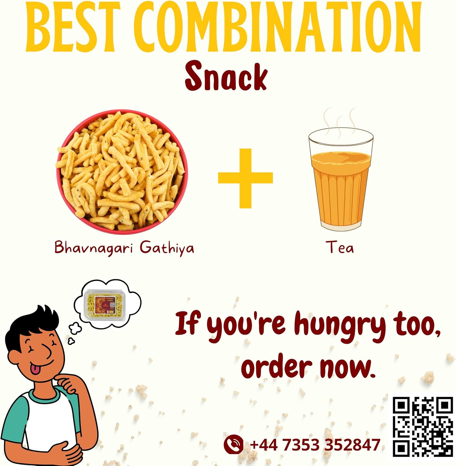 MODISON Bhavnagari Gathiya Indian Snacks Crispy Gujarati 180g