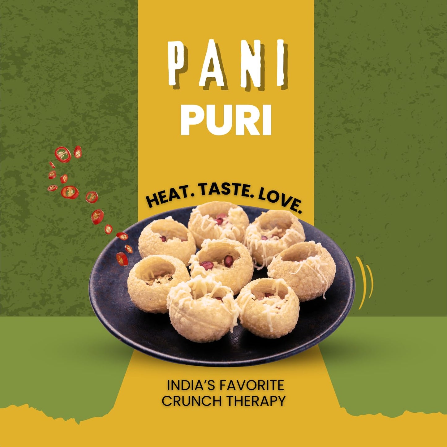 MODISON Pani Puri Indian Snacks Crispy Golgappa Shells 40pc