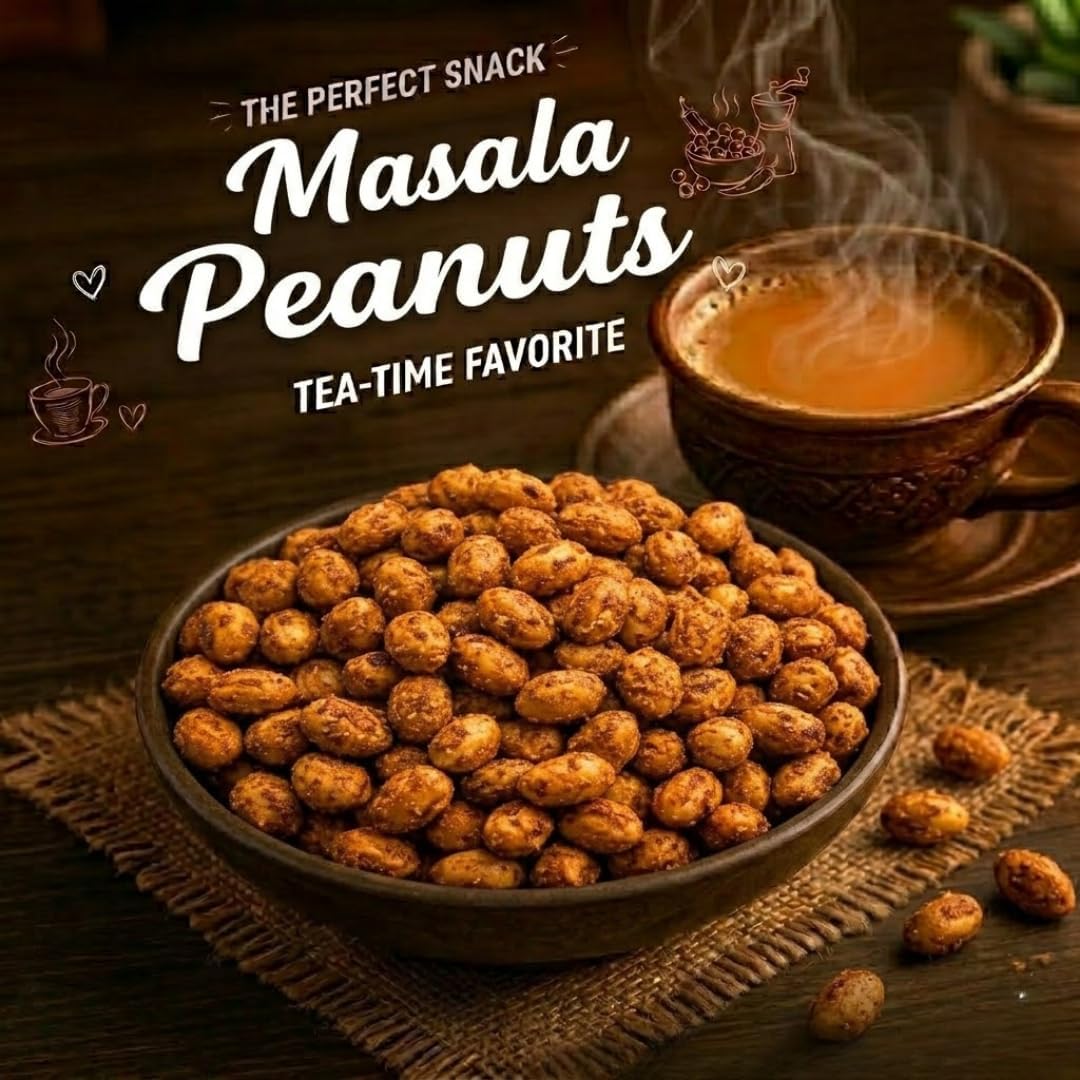 MODISON Masala Peanuts Indian Snacks Spicy Crunchy 180g