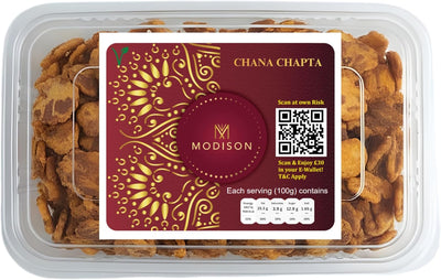 MODISON Chana Chapta Healthy Snacks Spicy Chickpeas 180g