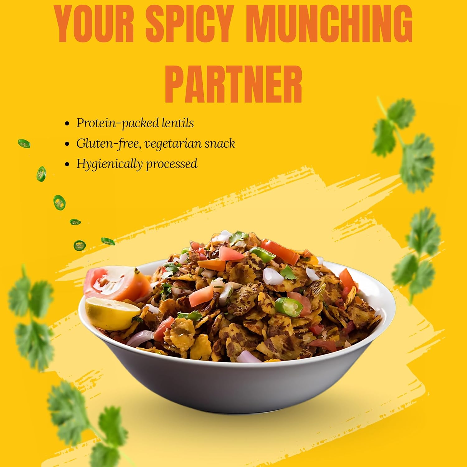 MODISON Chana Chapta Healthy Snacks Spicy Chickpeas 180g
